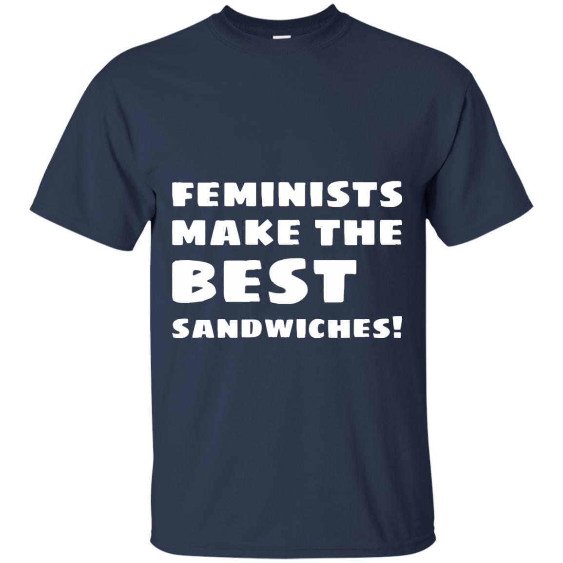 Feminists Make The Best Sandwiches Conversation T-shirt Navy