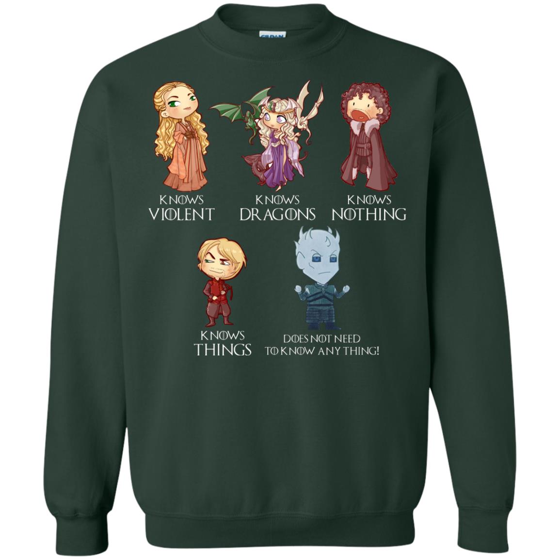 Know Something Game Of Thrones Fan T-shirt Forest Green