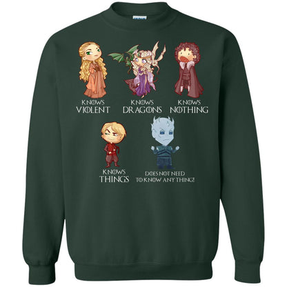 Know Something Game Of Thrones Fan T-shirt Forest Green