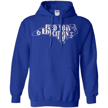 Distressed North Carolina Nc Red For Educator Shirt Royal