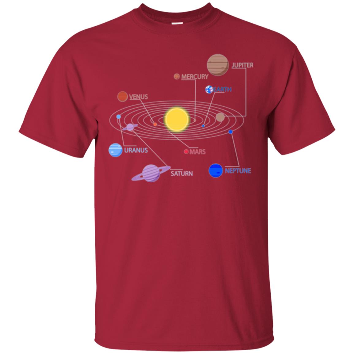 Solar System T-shirt Cardinal