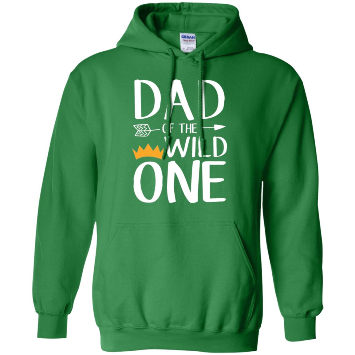 Dad Of The Wild One Daddy T-shirt Irish Green