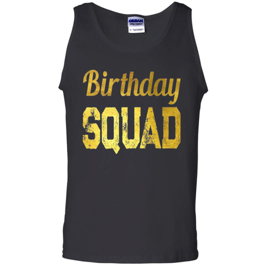 Birthday Squad Gold T-shirt Black