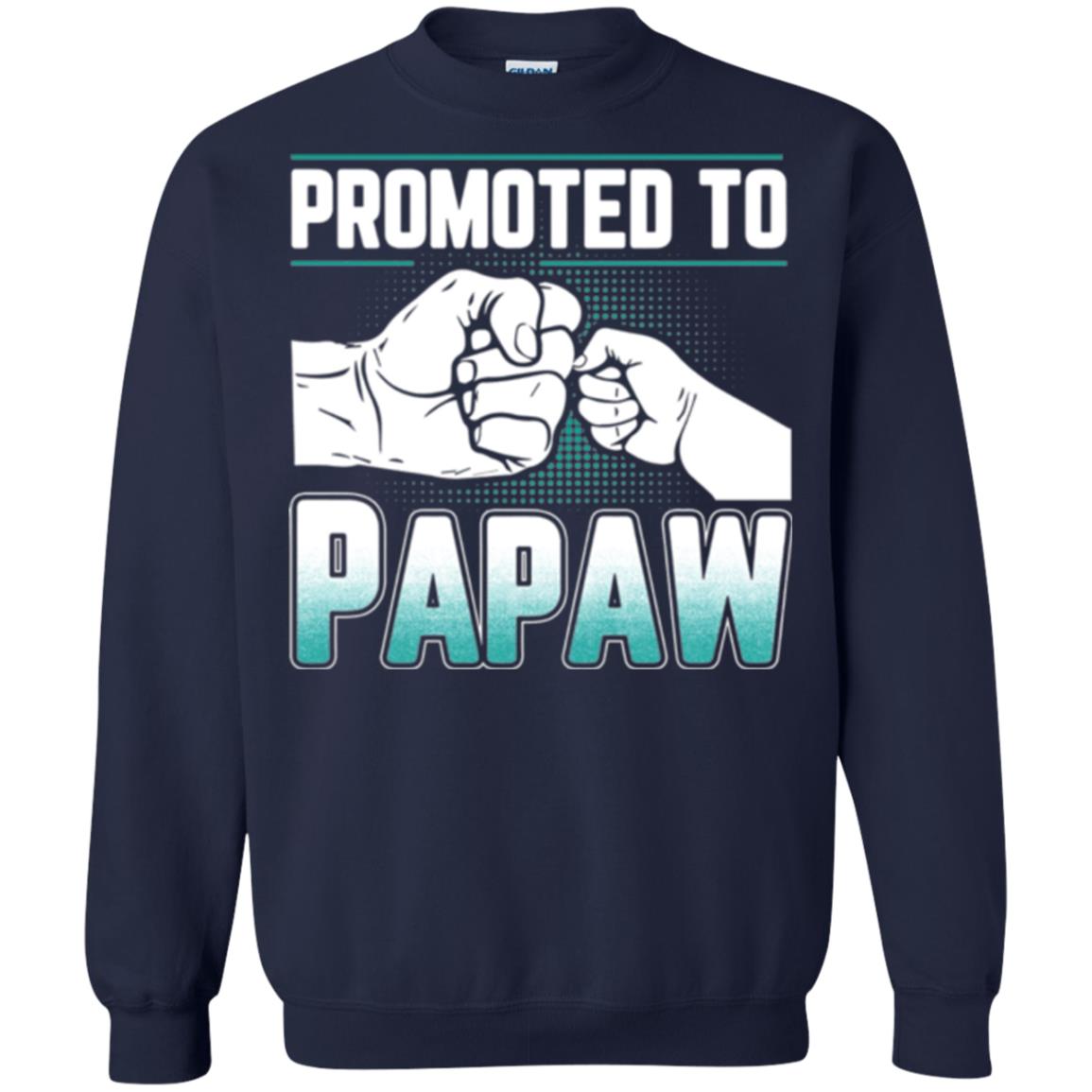 Promoted To Papaw Papa T-shirt Navy