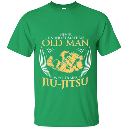 Old Man Who Trains Jiu Jitsu Jiu Jitsu T-shirt Irish Green