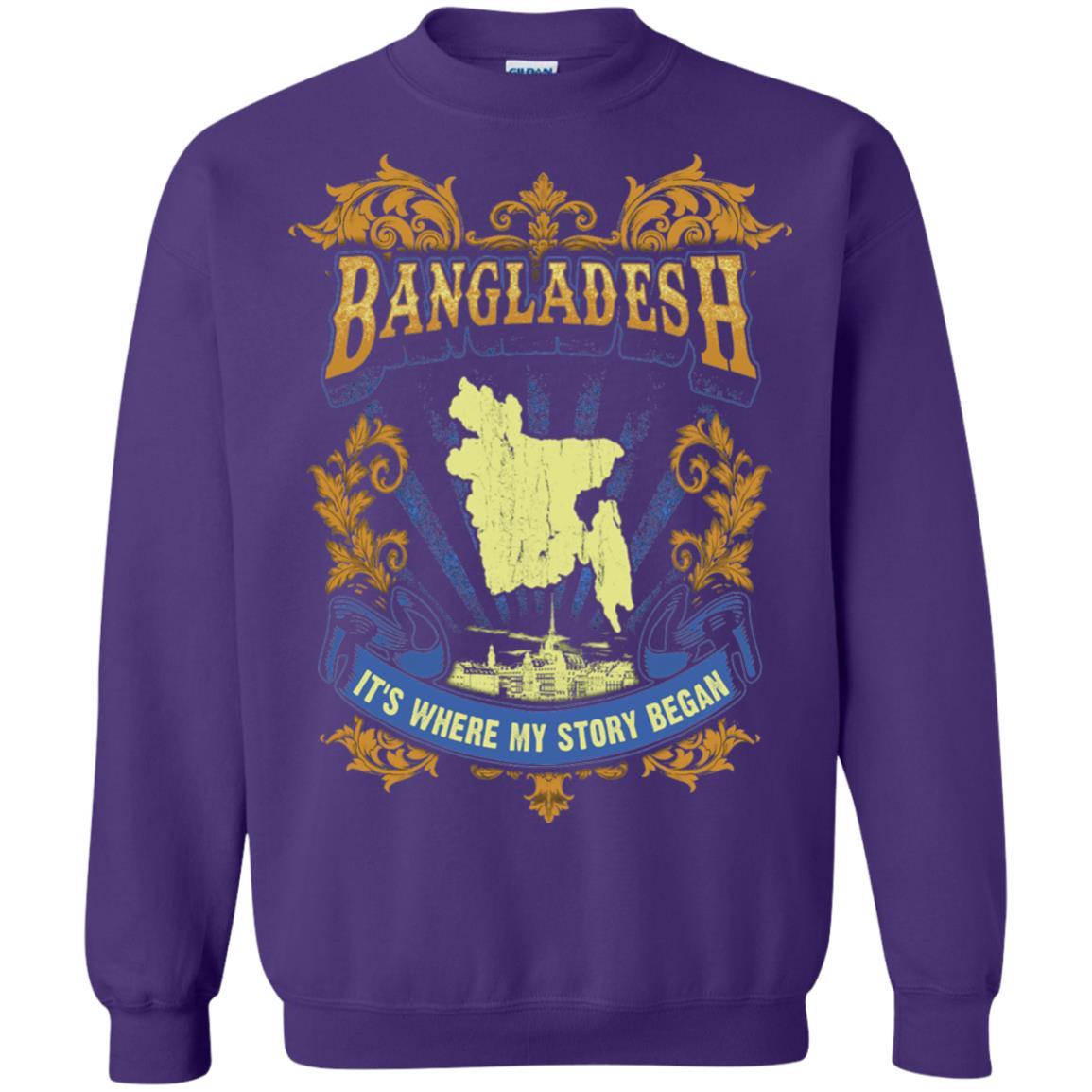 Bangladesh It_s Where My Story Began T-shirt Purple
