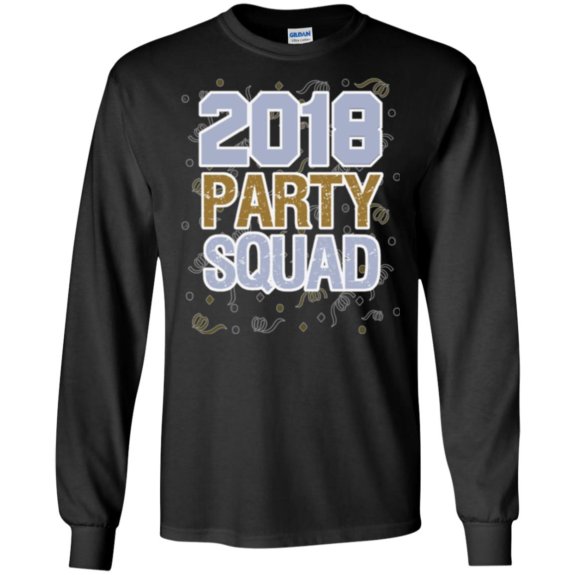 New Years Eve 2018 T-shirt Party Squad Black