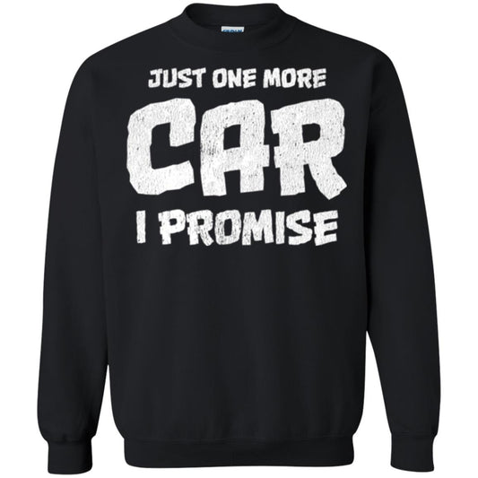 Car Lovers T-shirt Just One More Car I Promise Black