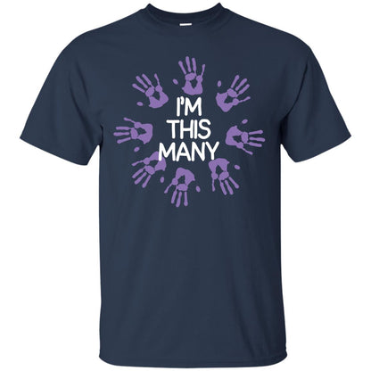 I_m This Many 40th Birthday Shirt Navy