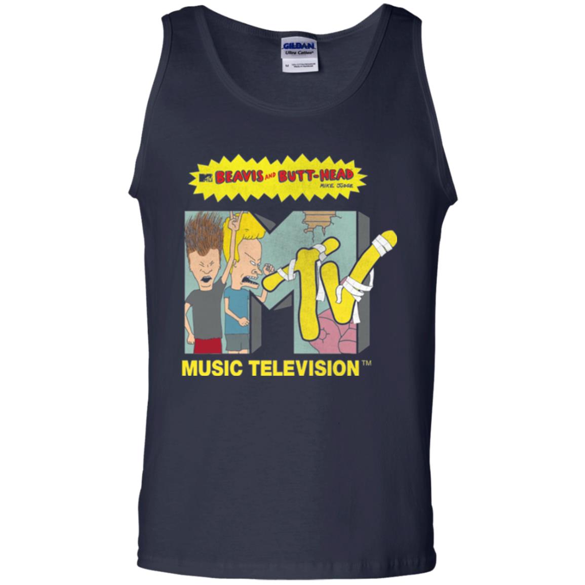 Mtv Logo T-shirt Beavis And Butt Head Navy