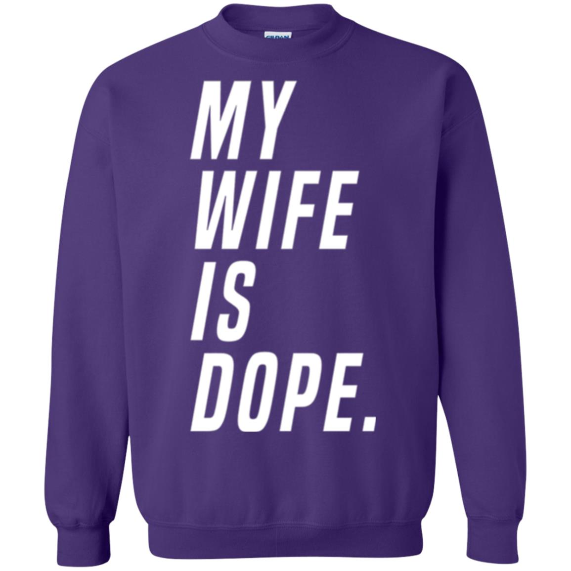 Husband T-shirt My Wife Is Dope Funny Valentine_s Day Gift Purple