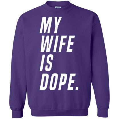 Husband T-shirt My Wife Is Dope Funny Valentine_s Day Gift Purple