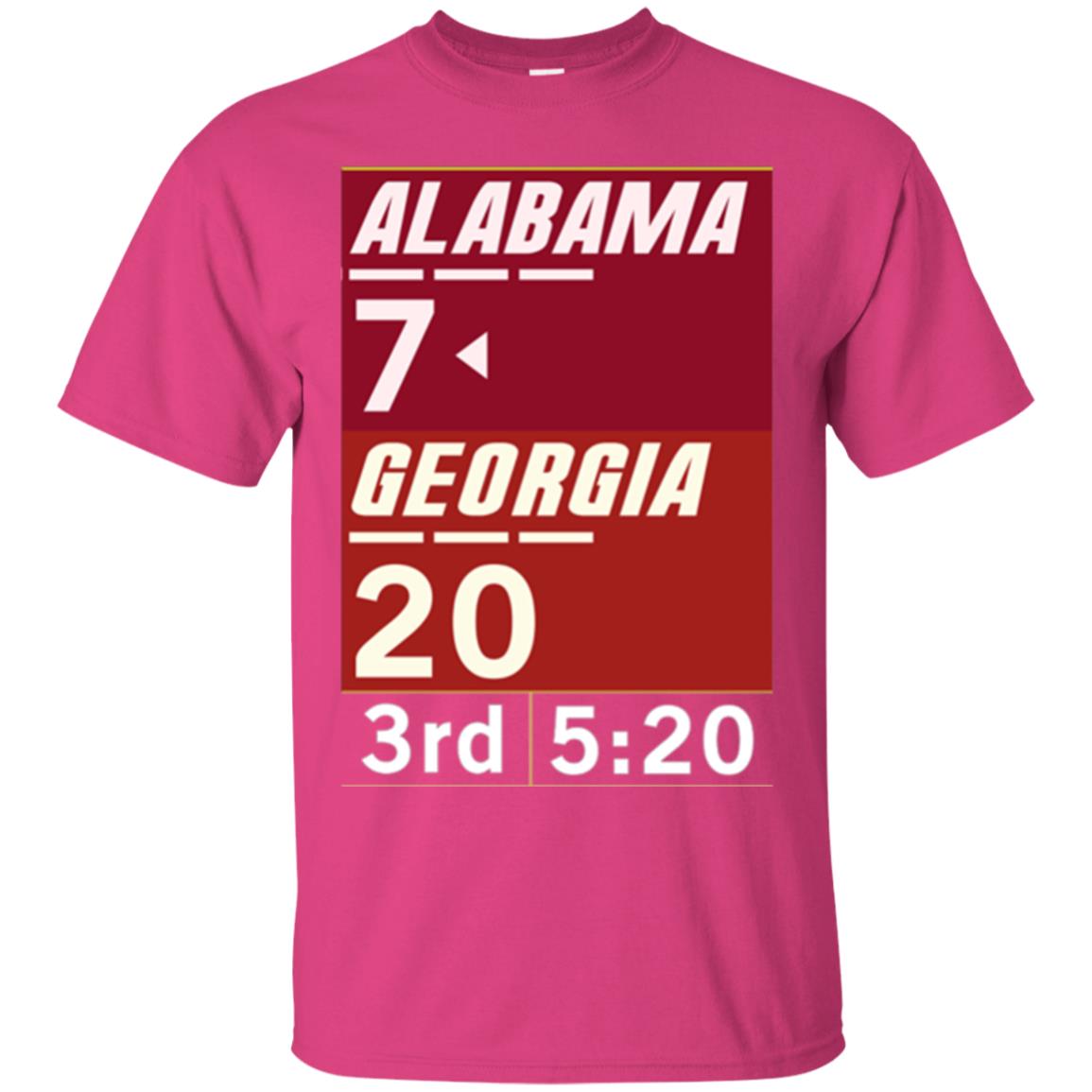 Football Lover T-shirt Alabama 26-23 Comeback Win 2-sided Heliconia