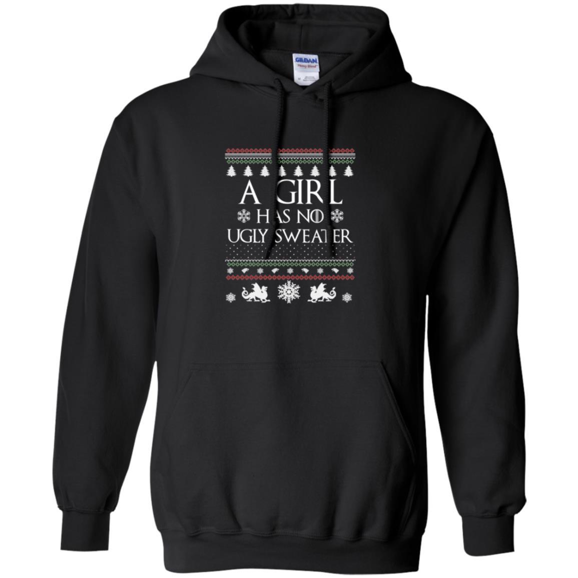 Christmas T-shirt Girl Has No Ugly Sweater Black