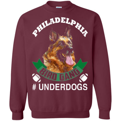 Football Lover T-shirt Philadelphia Bird Gang Underdogs 2018 Maroon