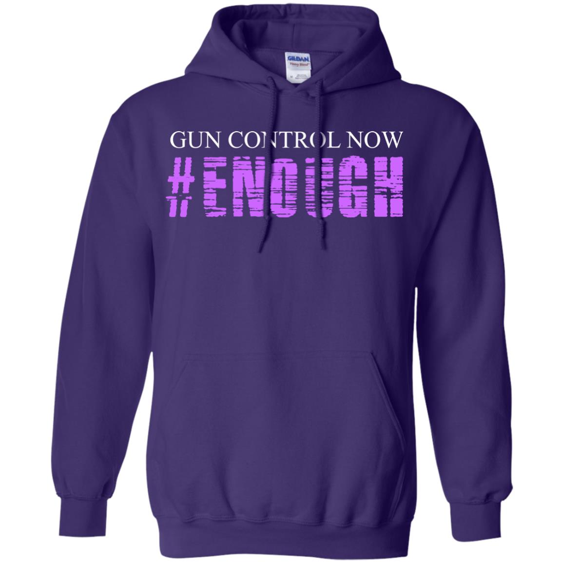 Anti Gun T-shirt Gun Control Now Enough Purple