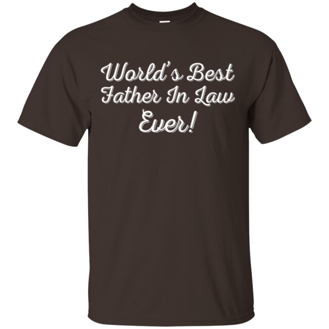 Daddy T-shirt World's Best Father In Law Ever T-shirt Dark Chocolate