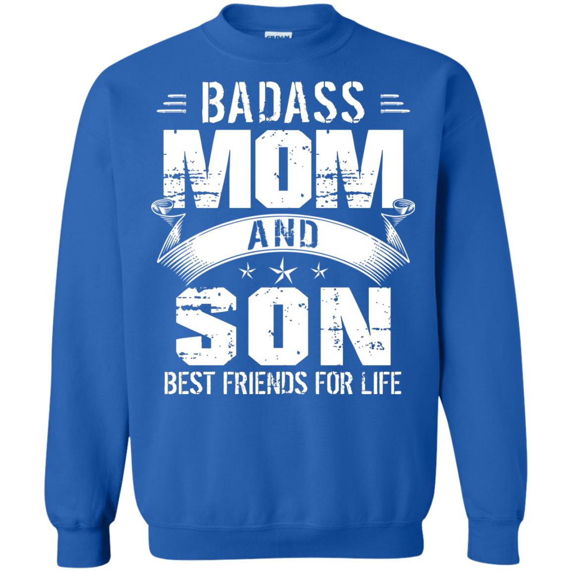 Badass Mom And Son Best Friends For Life Shirt Royal