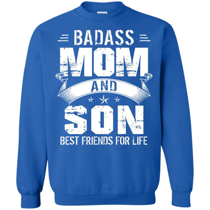 Badass Mom And Son Best Friends For Life Shirt Royal