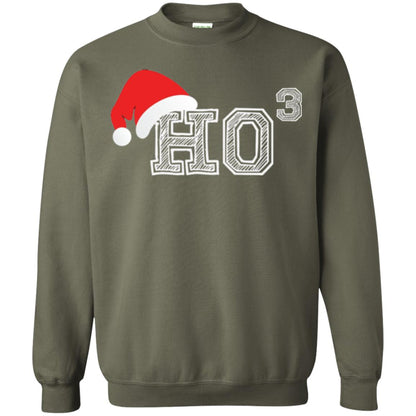Christmas T Shirt Ho Ho Ho X 3 Third Power Military Green