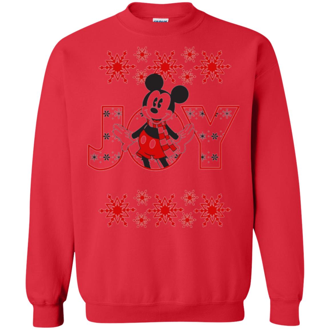 Christmas T-shirt Disney Mickey Mouse Joy Red