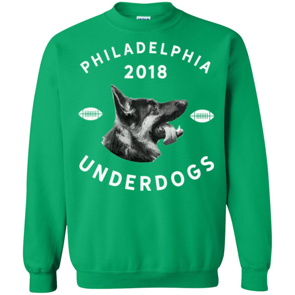 Dog Lover T-shirt Philly Philadelphia Underdogs 2018 Game Day Irish Green