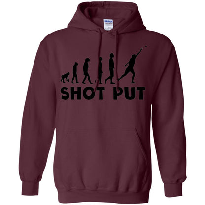 Funny Shot Put Evolution T-shirt Maroon