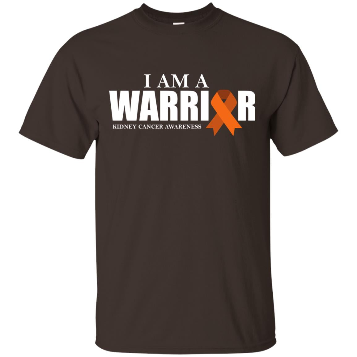 Kidney Cancer Awareness T-shirt I Am A Warrior Kidney Cancer Awareness Dark Chocolate