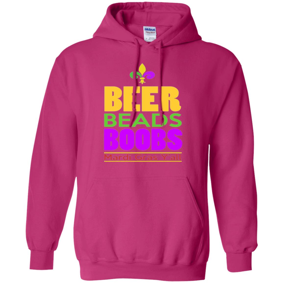 Funny Mardi Gras T-shirt Beer Beads Boobs Mardi Gras Y_all Heliconia