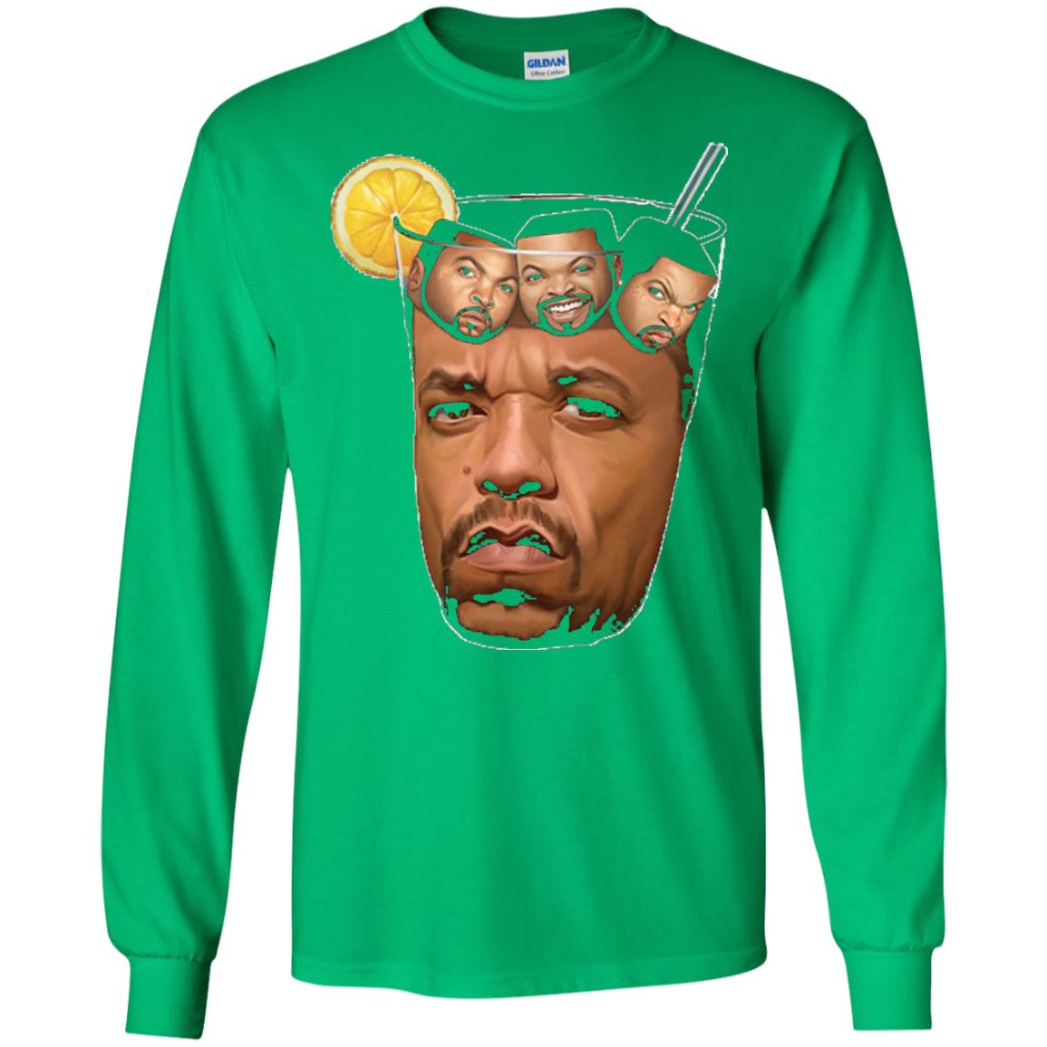 Ice T With Ice Cubes Funny T-shirt Irish Green