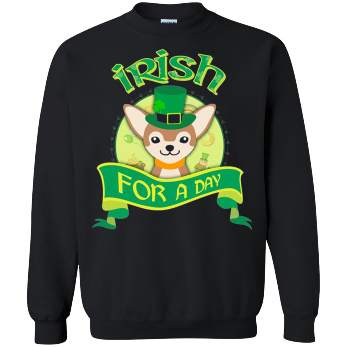Saint Patrick_s Day T-shirt Amazing I_m Irish Chihuahua Black