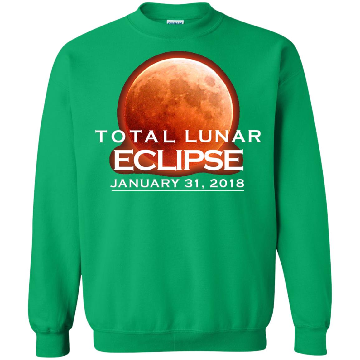 Lunar Eclipse T-shirt January 31, 2018 Graphic T-shirt Irish Green
