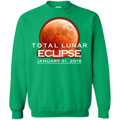 Lunar Eclipse T-shirt January 31, 2018 Graphic T-shirt Irish Green