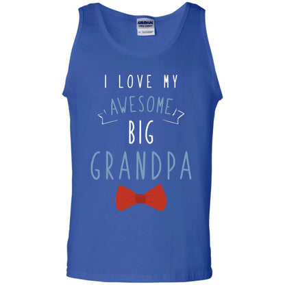 I Love My Awesome Big Grandpa Grandkid Grandson Granddaughter Shirt Royal