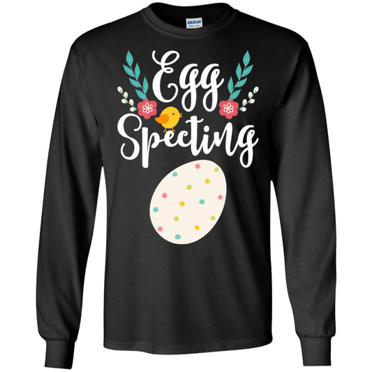 Egg Specting Announcement Pregnant Easter T-shirt Black