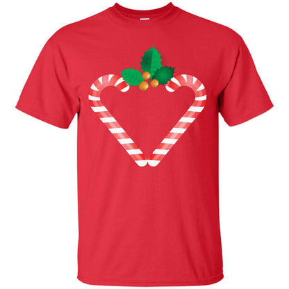 Heart Icon Candy X-mas Gift Shirt Red