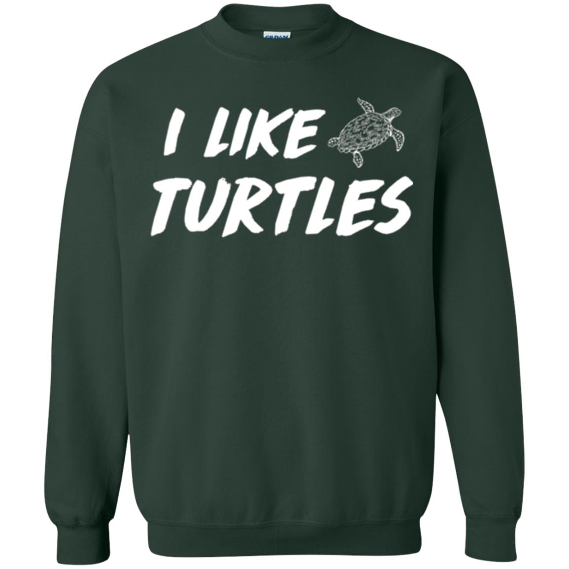 I Like Turtles T-shirt Forest Green