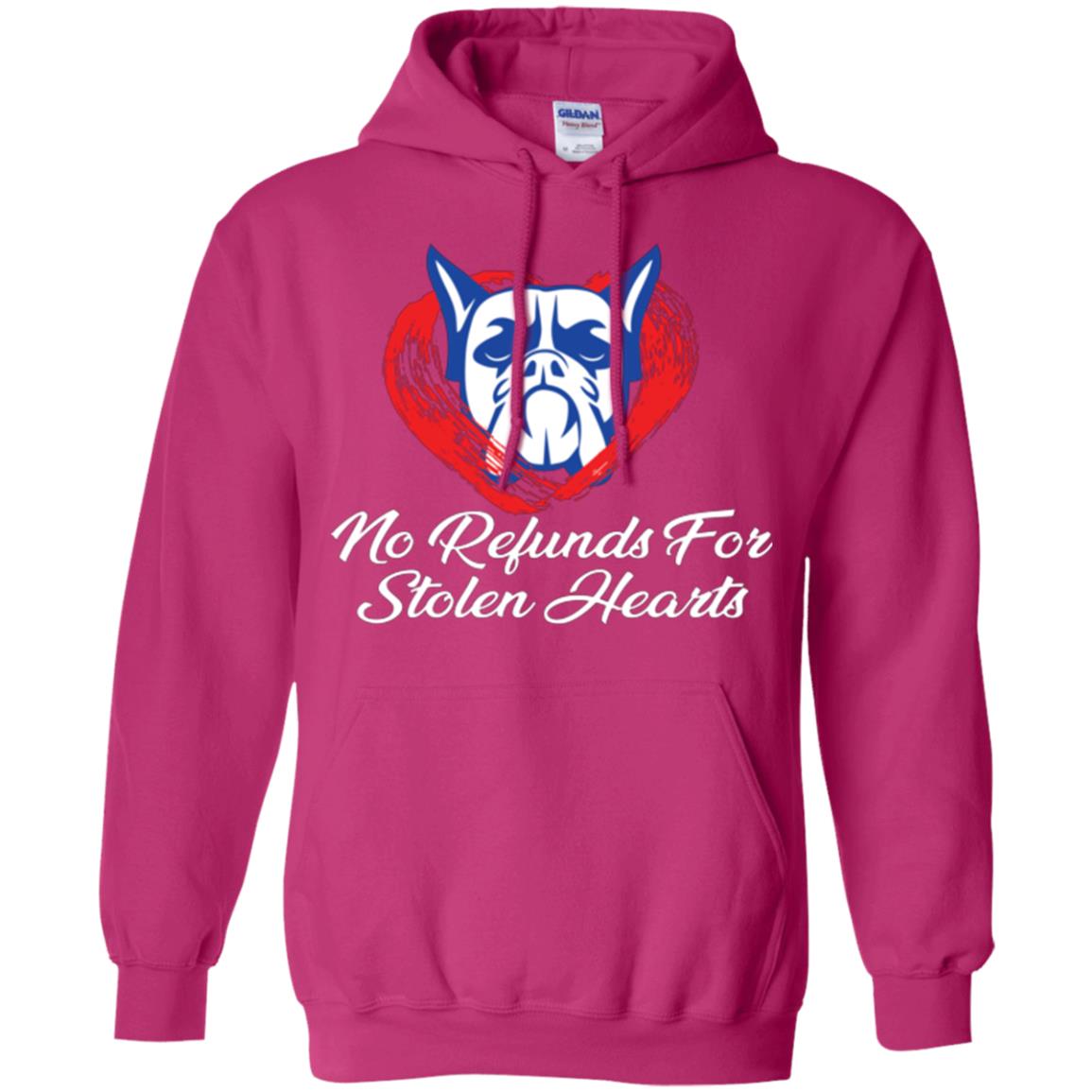 Dog Lover T-shirt No Refunds For Stolen Hearts Heliconia