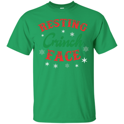 Christmas T-Shirt Resting Grinch Face Irish Green