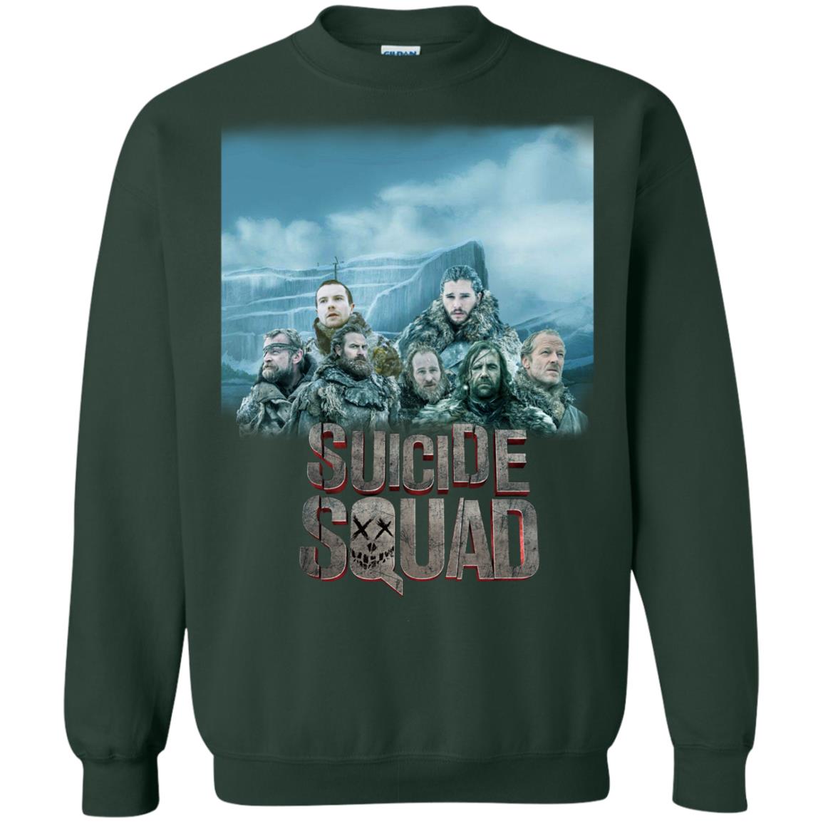 Suicide Squad Game Of Thrones Version T-shirt Forest Green
