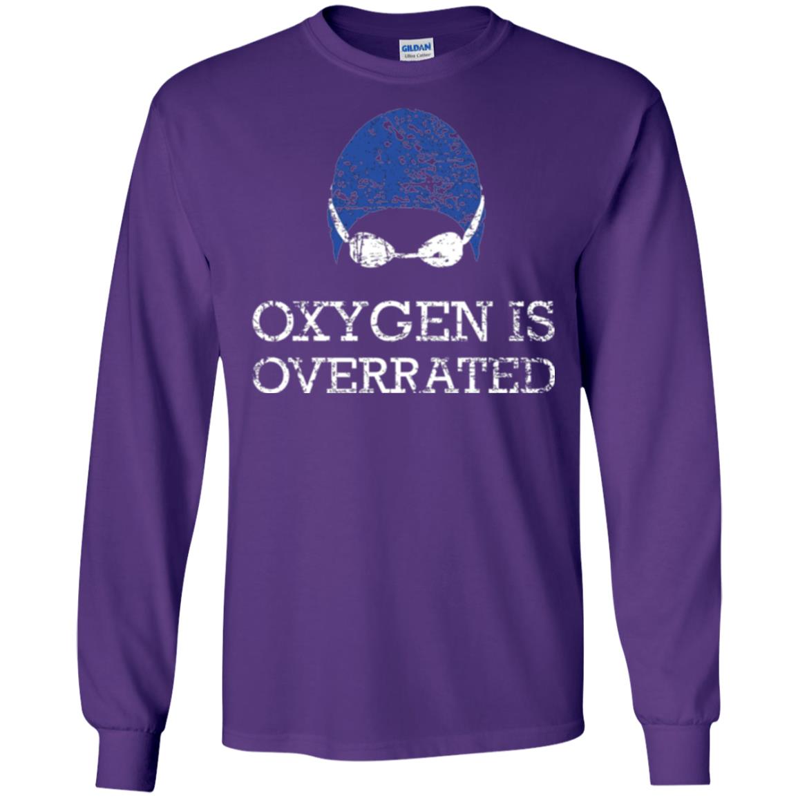 Swimming Lovers T-shirt Oxygen Is Overrated Purple