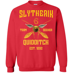Slytherin Quiddith Team Seeker Est 1092 Harry Potter ShirtG180 Gildan Crewneck Pullover Sweatshirt 8 oz.