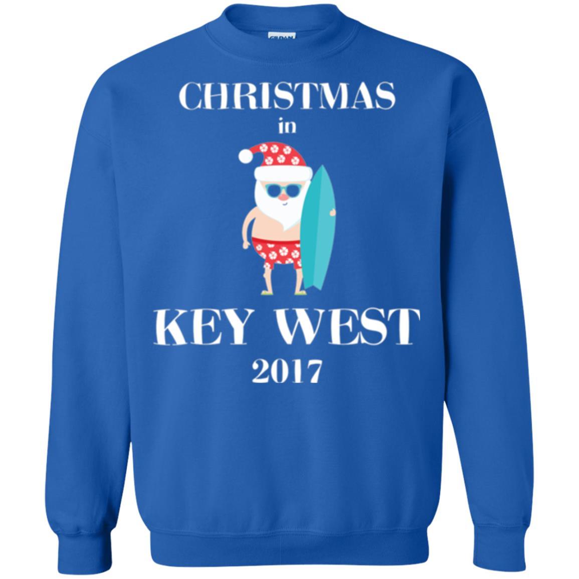 Family Vacation T-shirt Christmas In Key West 2017 Royal