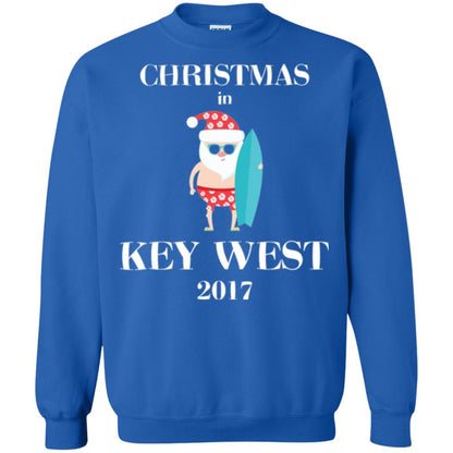 Family Vacation T-shirt Christmas In Key West 2017 Royal