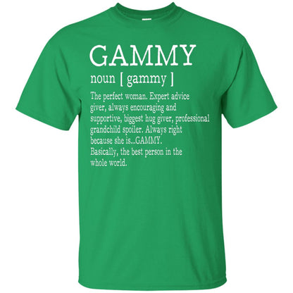 Gammy Definition Nana T-shirt Irish Green