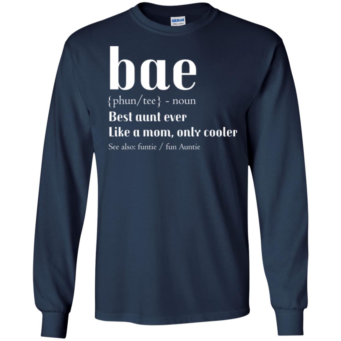 Aunt T-shirt Bae Best Aunt Ever Navy