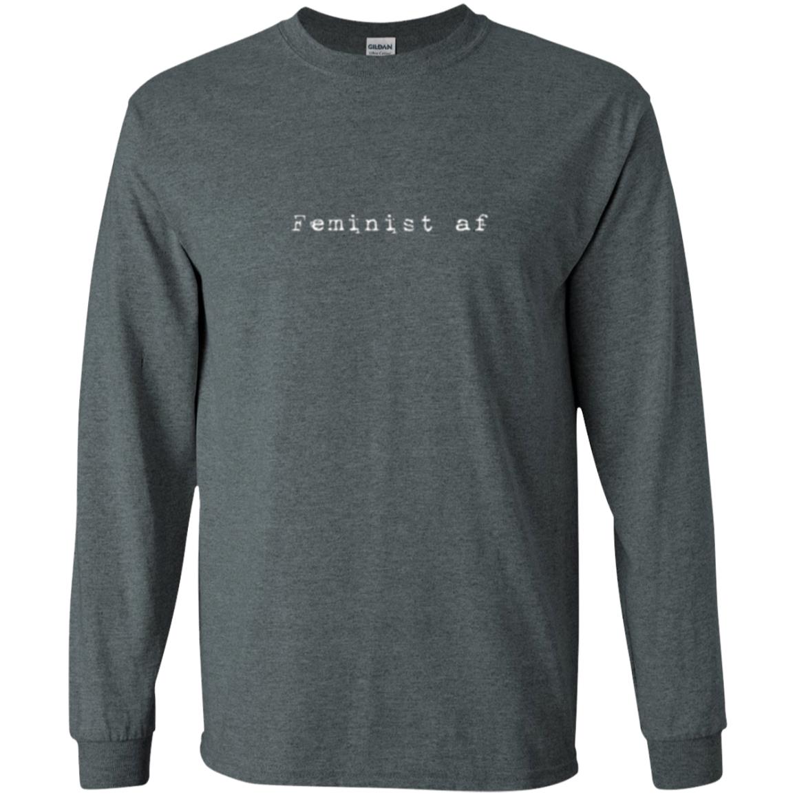 Women_s Right T-shirt Feminist Af T-shirt Dark Heather