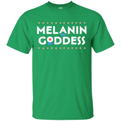 Melanin Goddess African Proud Afican American T-shirt Irish Green