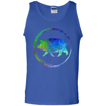 Hog Pig And Boar Lover Colorful Art Shirt Royal