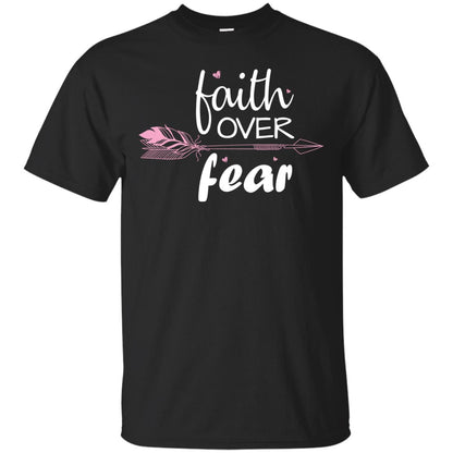 Faith Over Fear Arrow Christian Shirt Black